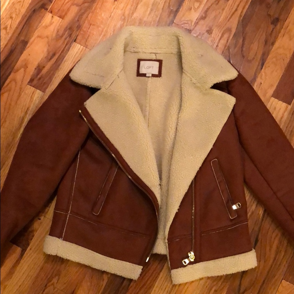 LOFT shearling jacket